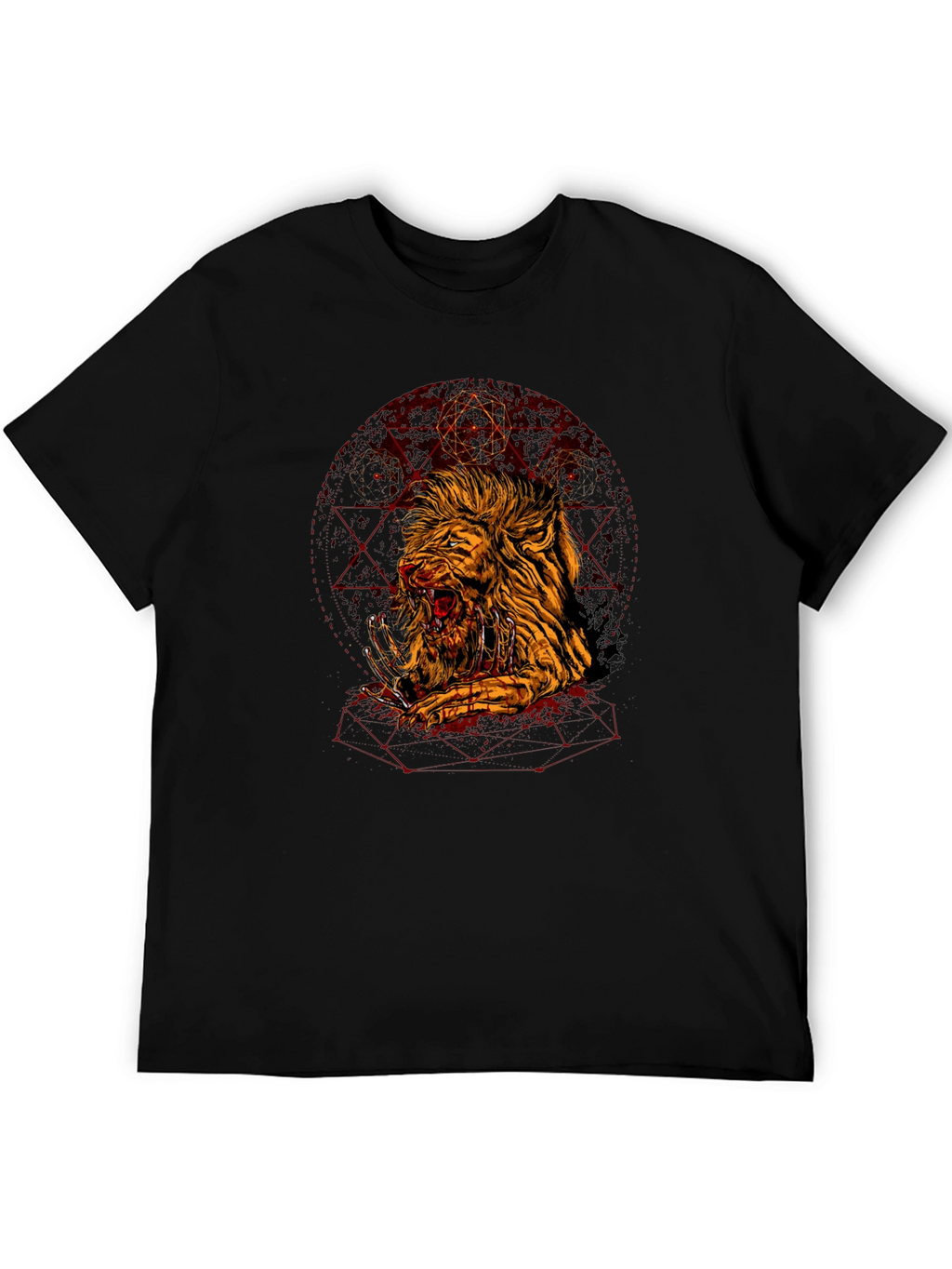 Graphic Lion T-Shirt - Edgy Urban Style