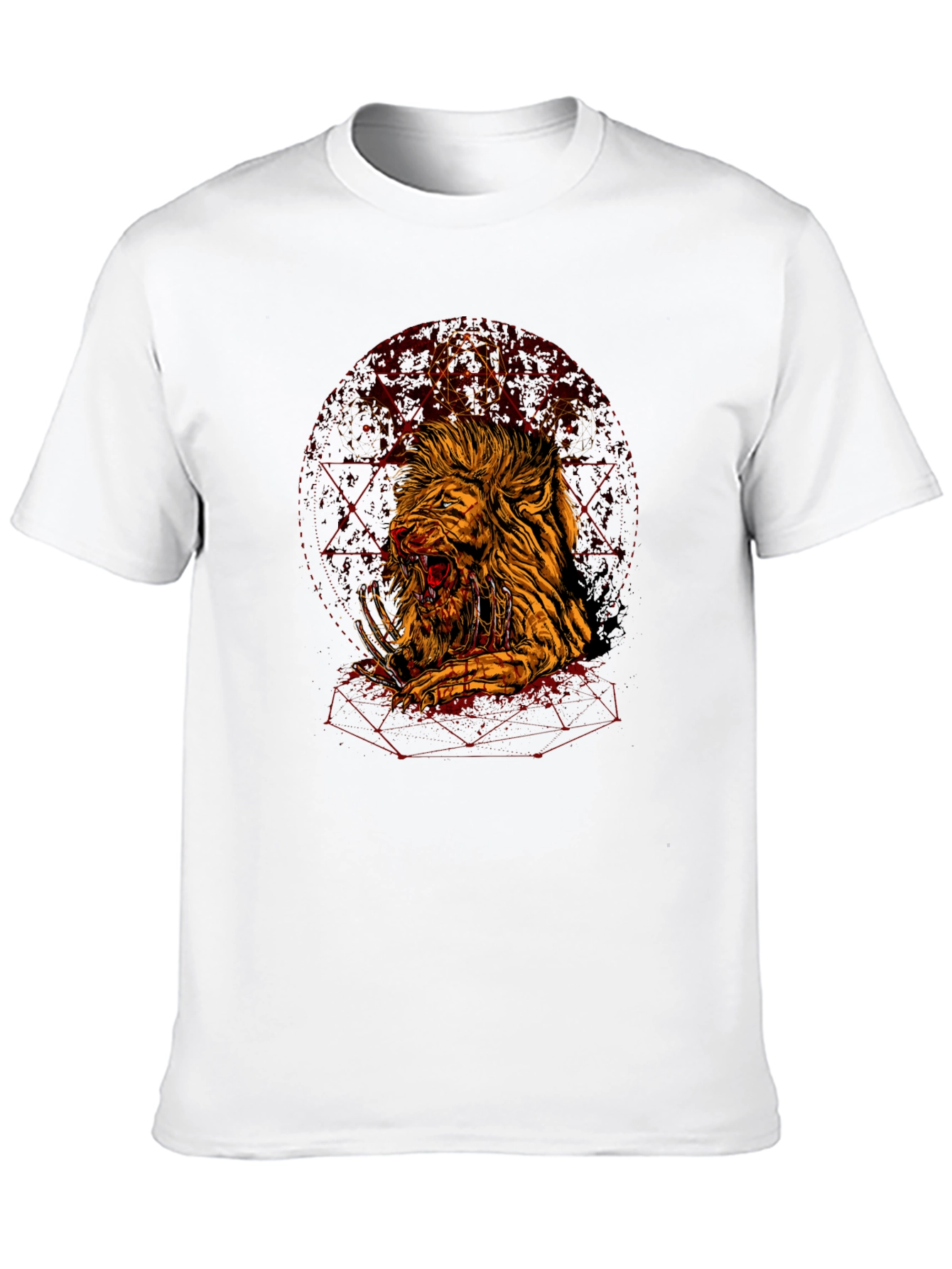 Graphic Lion T-Shirt - Edgy Urban Style