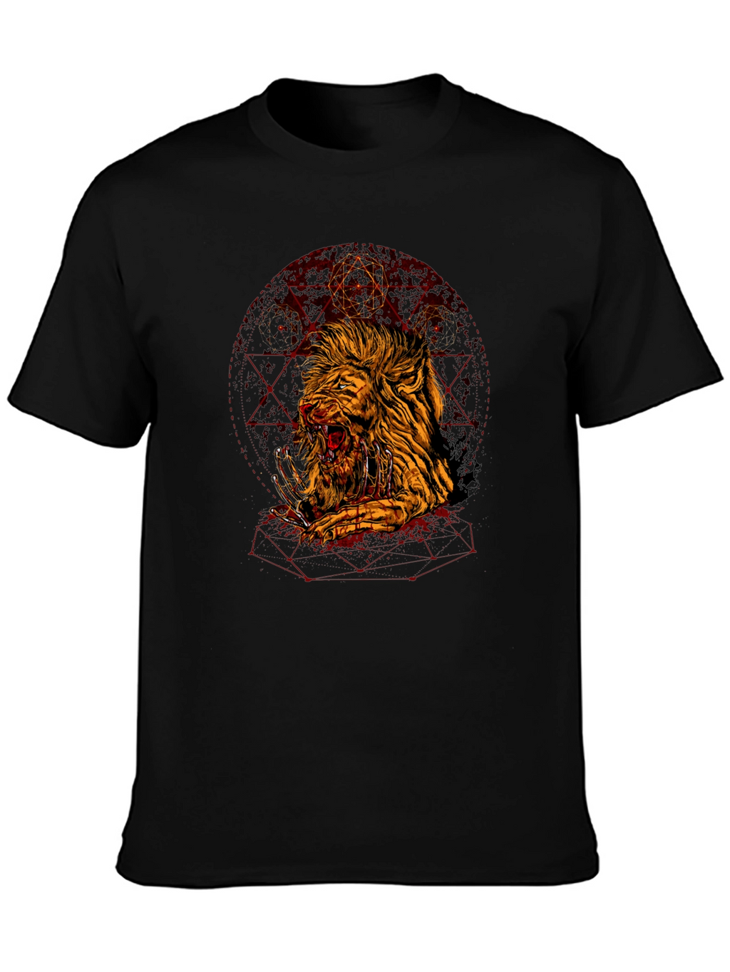 Graphic Lion T-Shirt - Edgy Urban Style