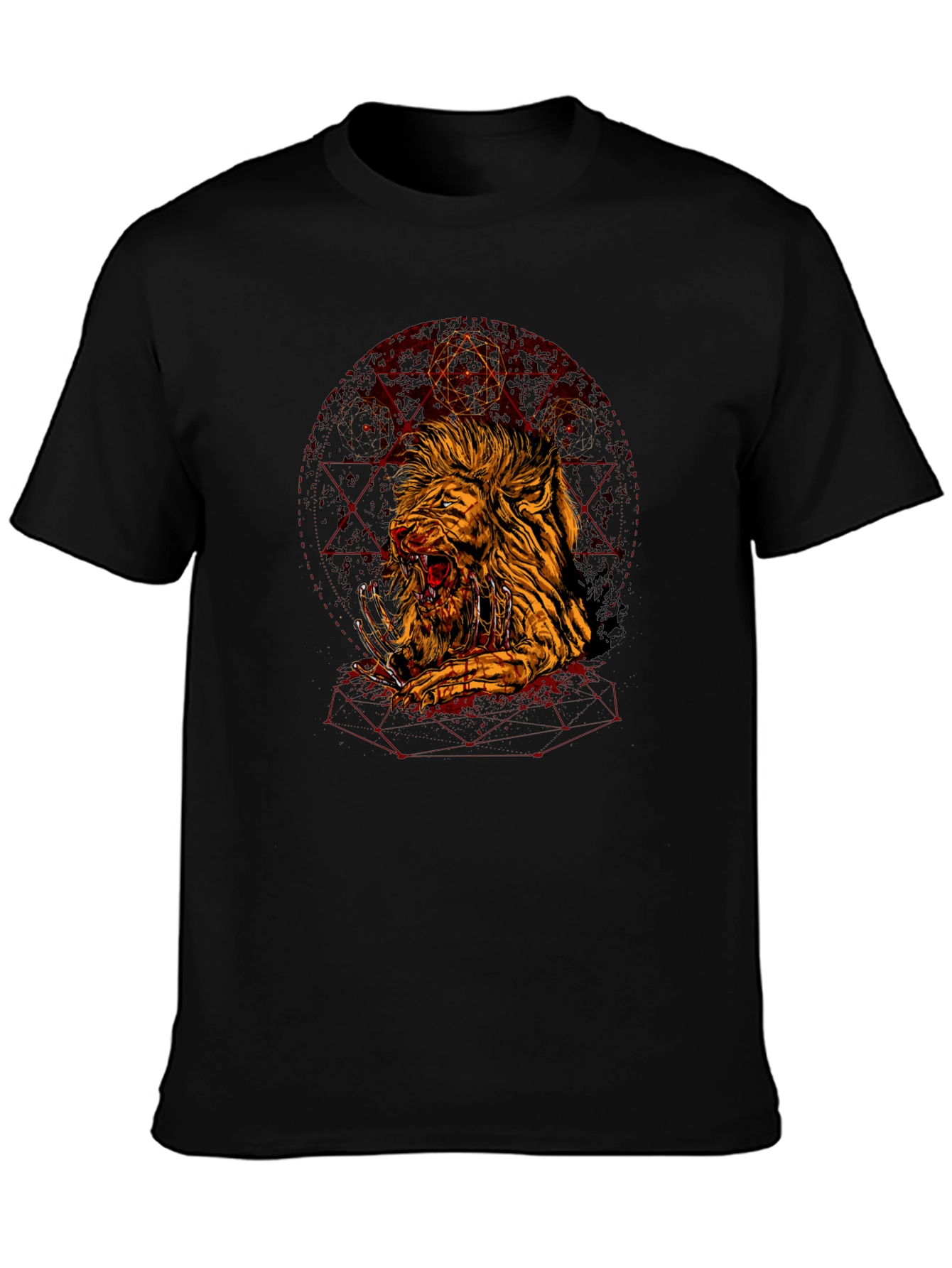 Graphic Lion T-Shirt - Edgy Urban Style