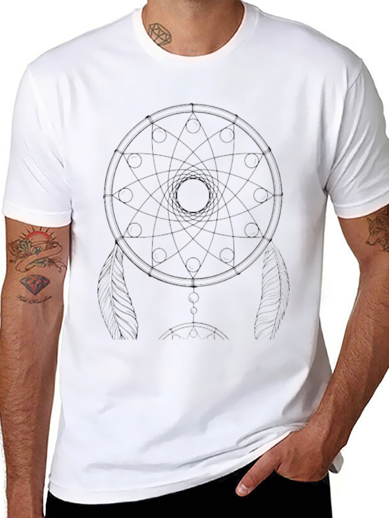 Black Dreamcatcher Graphic Tee