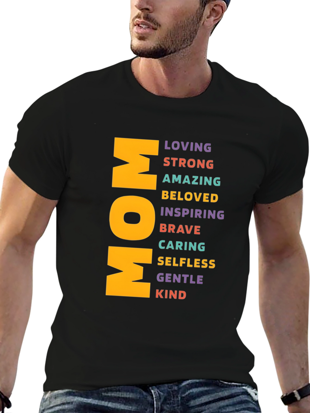 Mom Definition Tee - Loving Strong Amazing