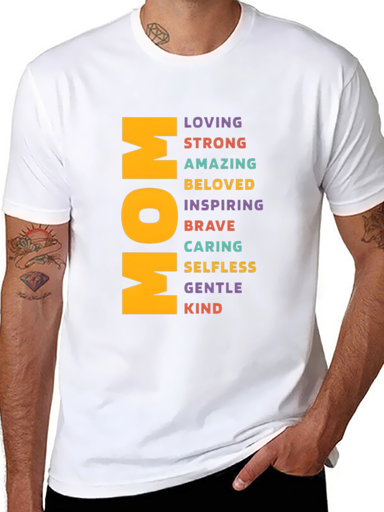 Mom Definition Tee - Loving Strong Amazing