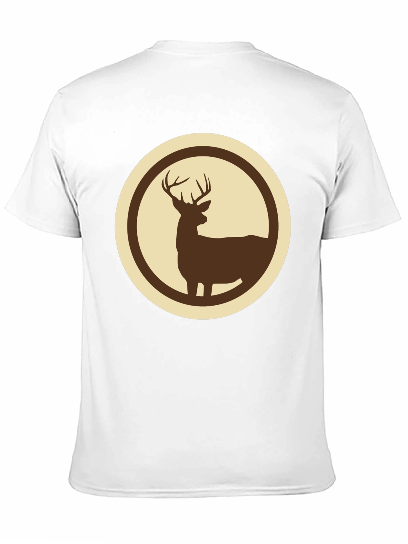 Deer Silhouette Graphic Tee - Stylish Wildlife Design