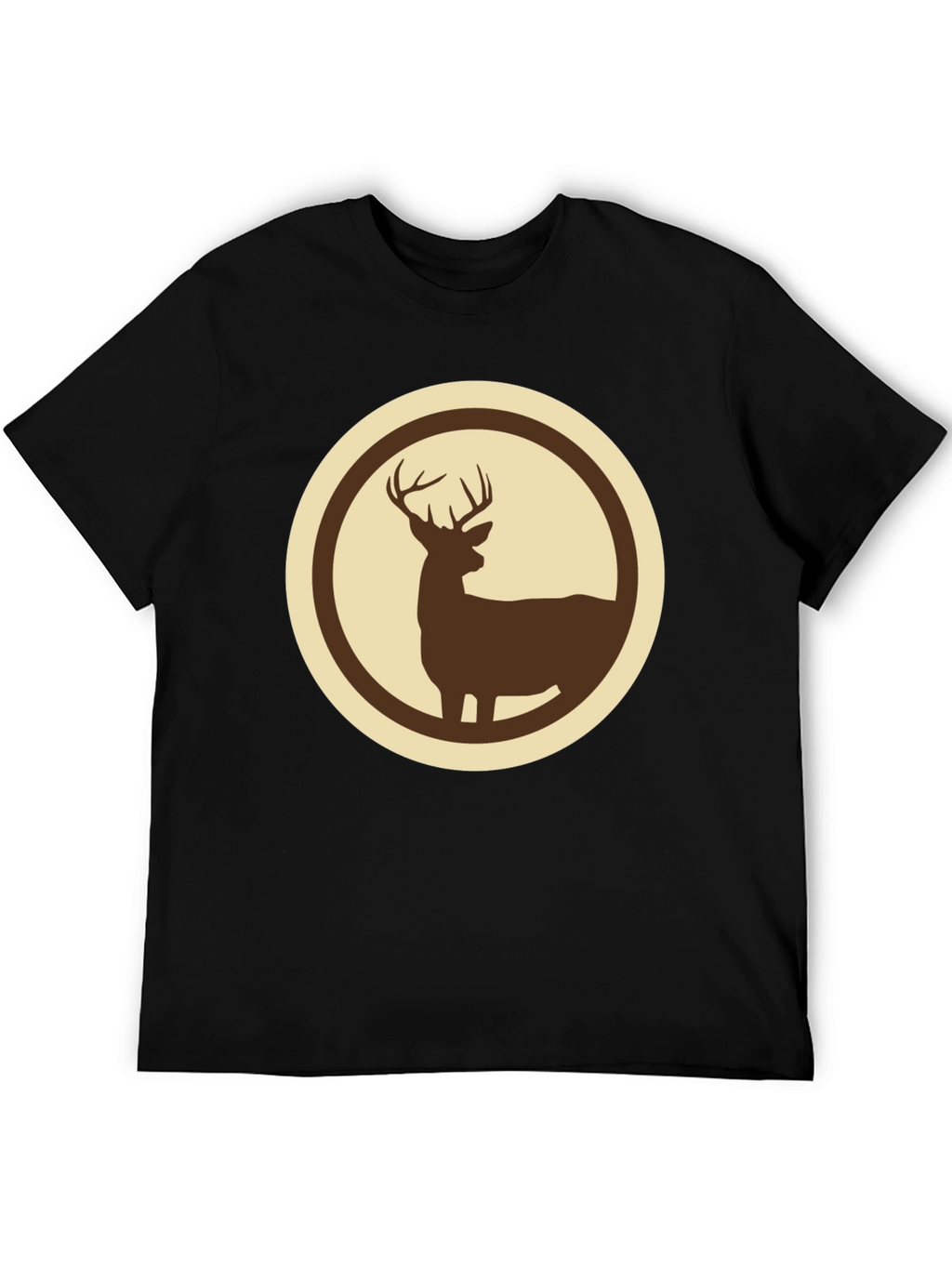 Deer Silhouette Graphic Tee - Stylish Wildlife Design