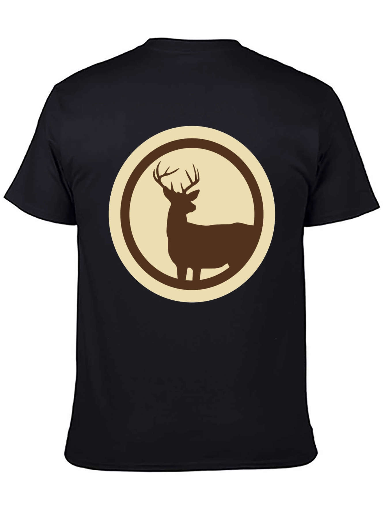 Deer Silhouette Graphic Tee - Stylish Wildlife Design