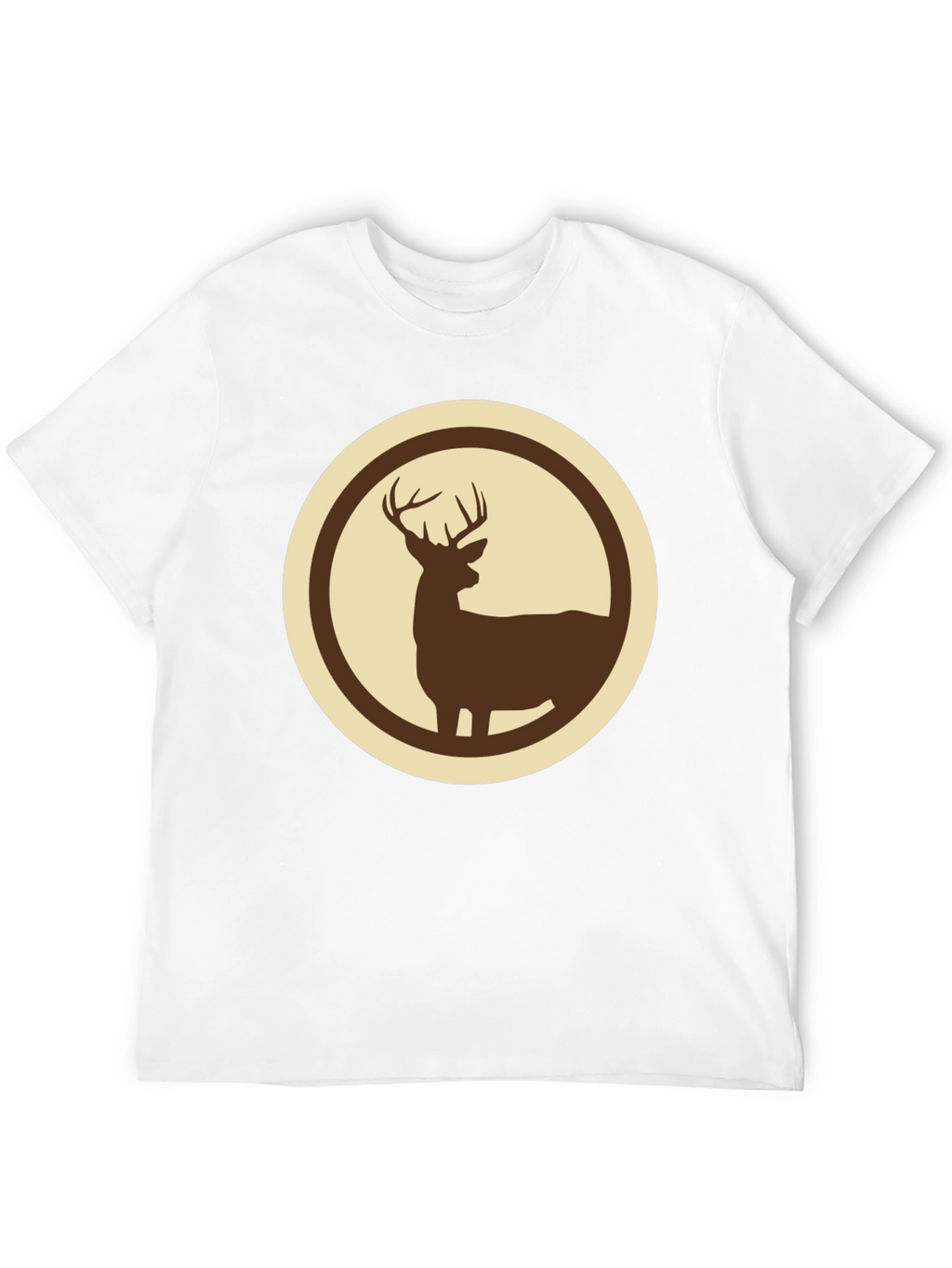 Deer Silhouette Graphic Tee - Stylish Wildlife Design