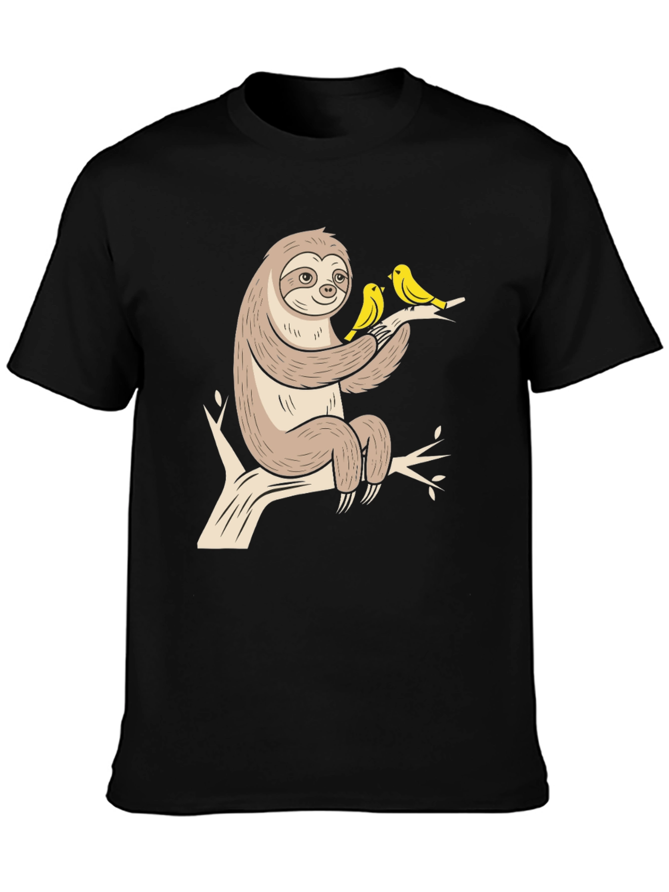 Sloth & Birds Graphic Tee - Relaxed Fit
