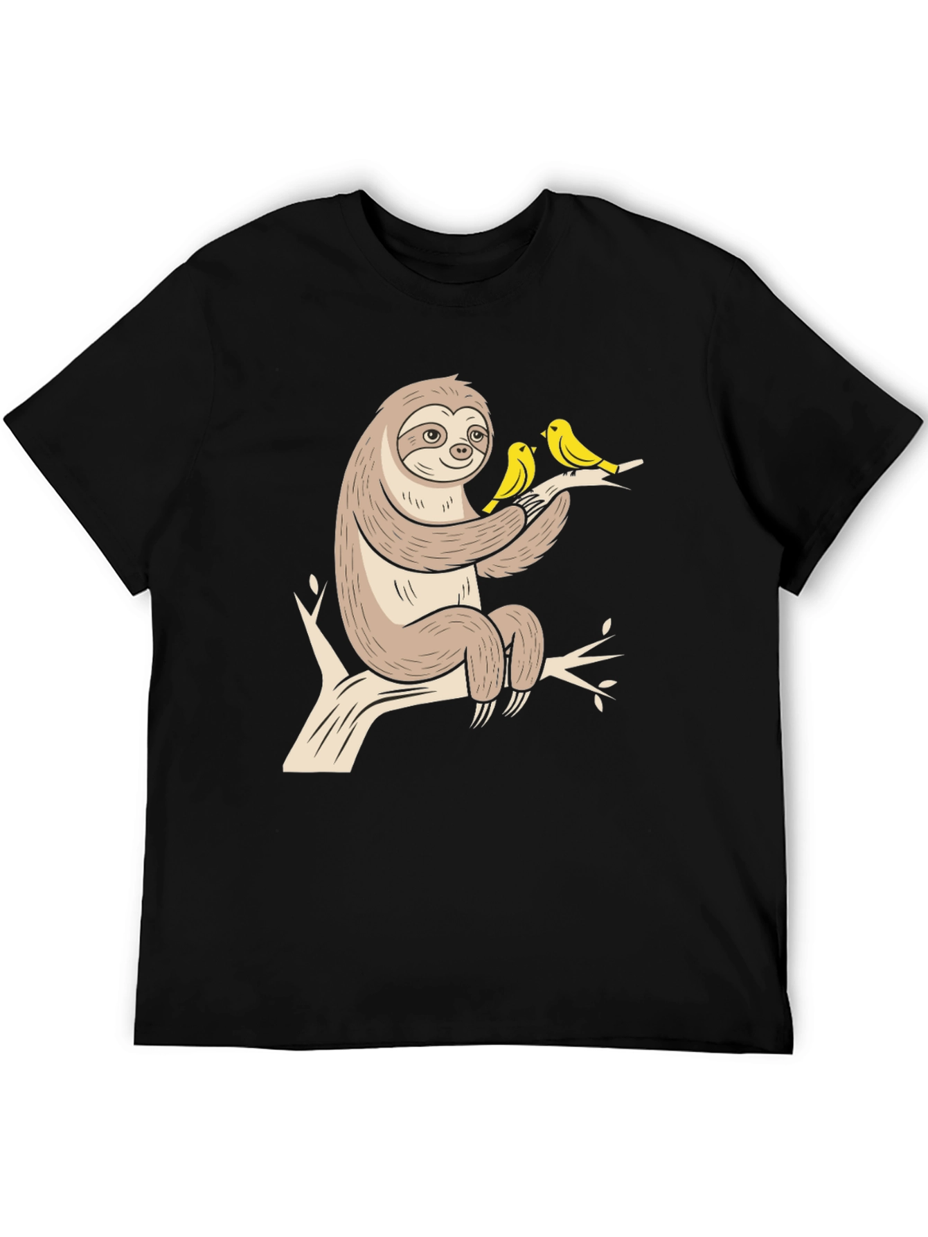 Sloth & Birds Graphic Tee - Relaxed Fit