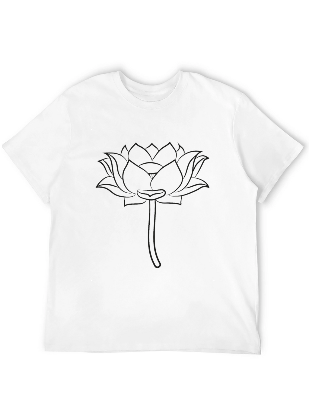 Mens Black Lotus Graphic Tee