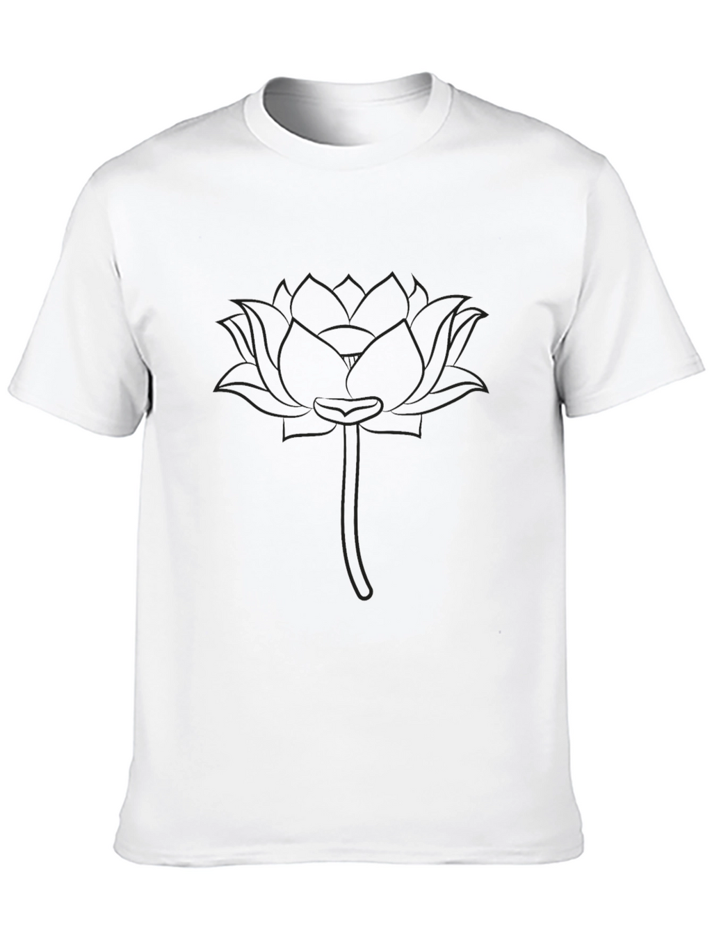 Mens Black Lotus Graphic Tee