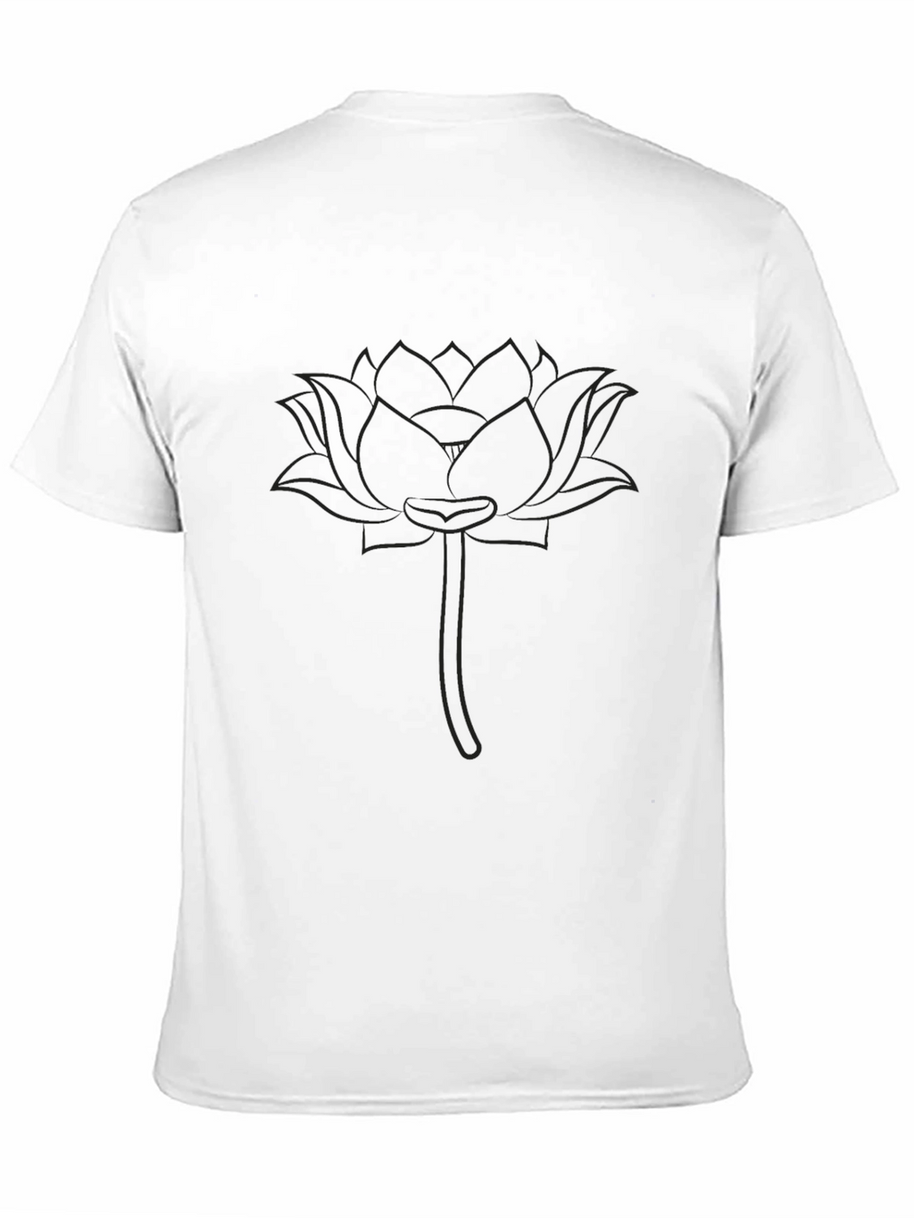 Mens Black Lotus Graphic Tee