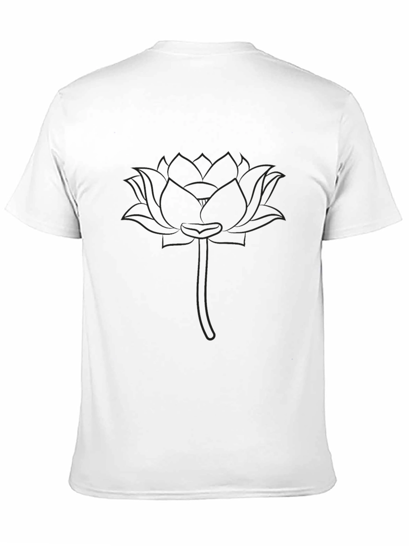 Mens Black Lotus Graphic Tee