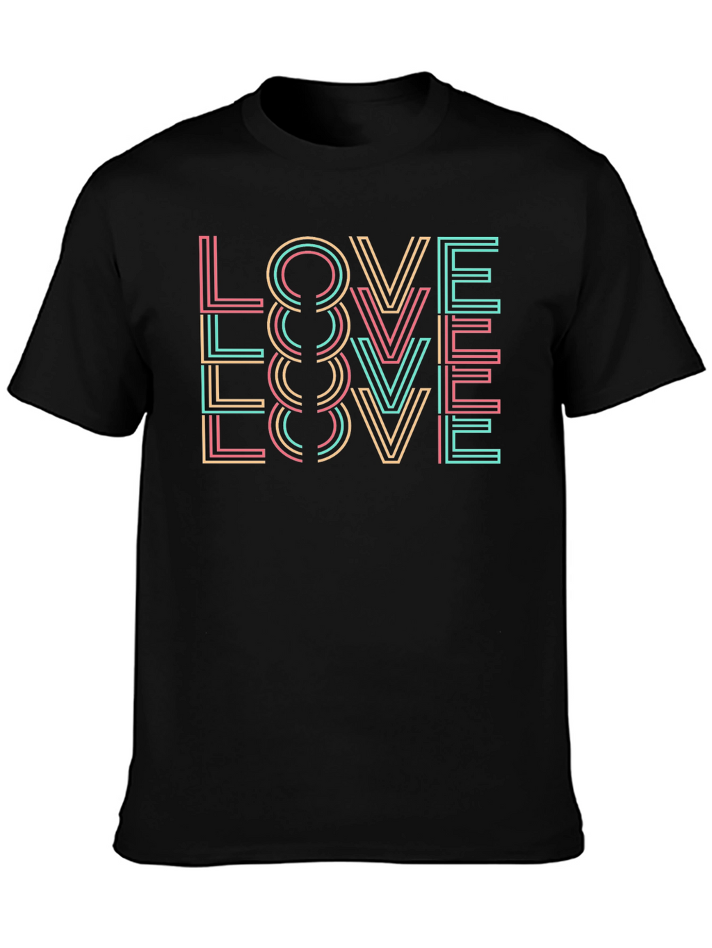 Retro LOVE Graphic Tee - Stylish Comfort