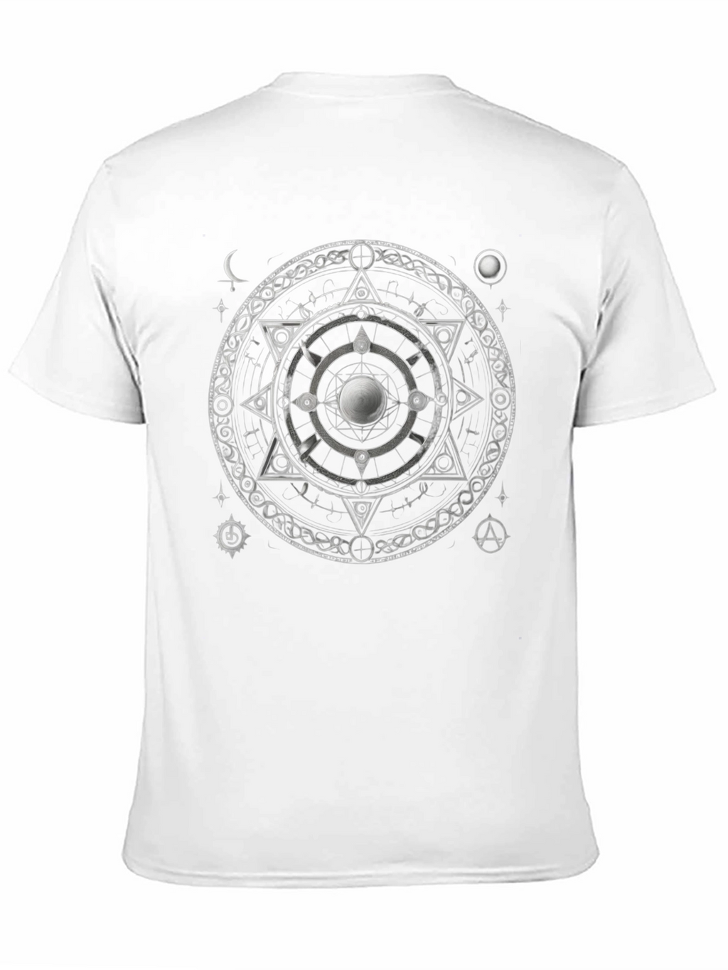 Mystic Symbol Graphic Print Black T-Shirt