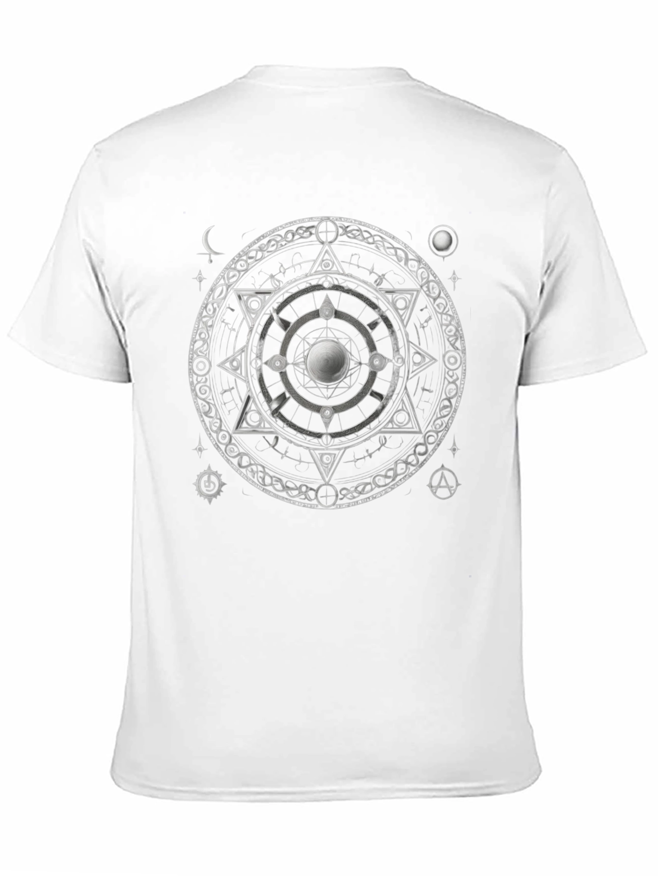 Mystic Symbol Graphic Print Black T-Shirt