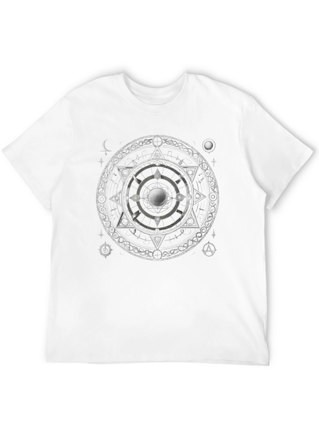Mystic Symbol Graphic Print Black T-Shirt