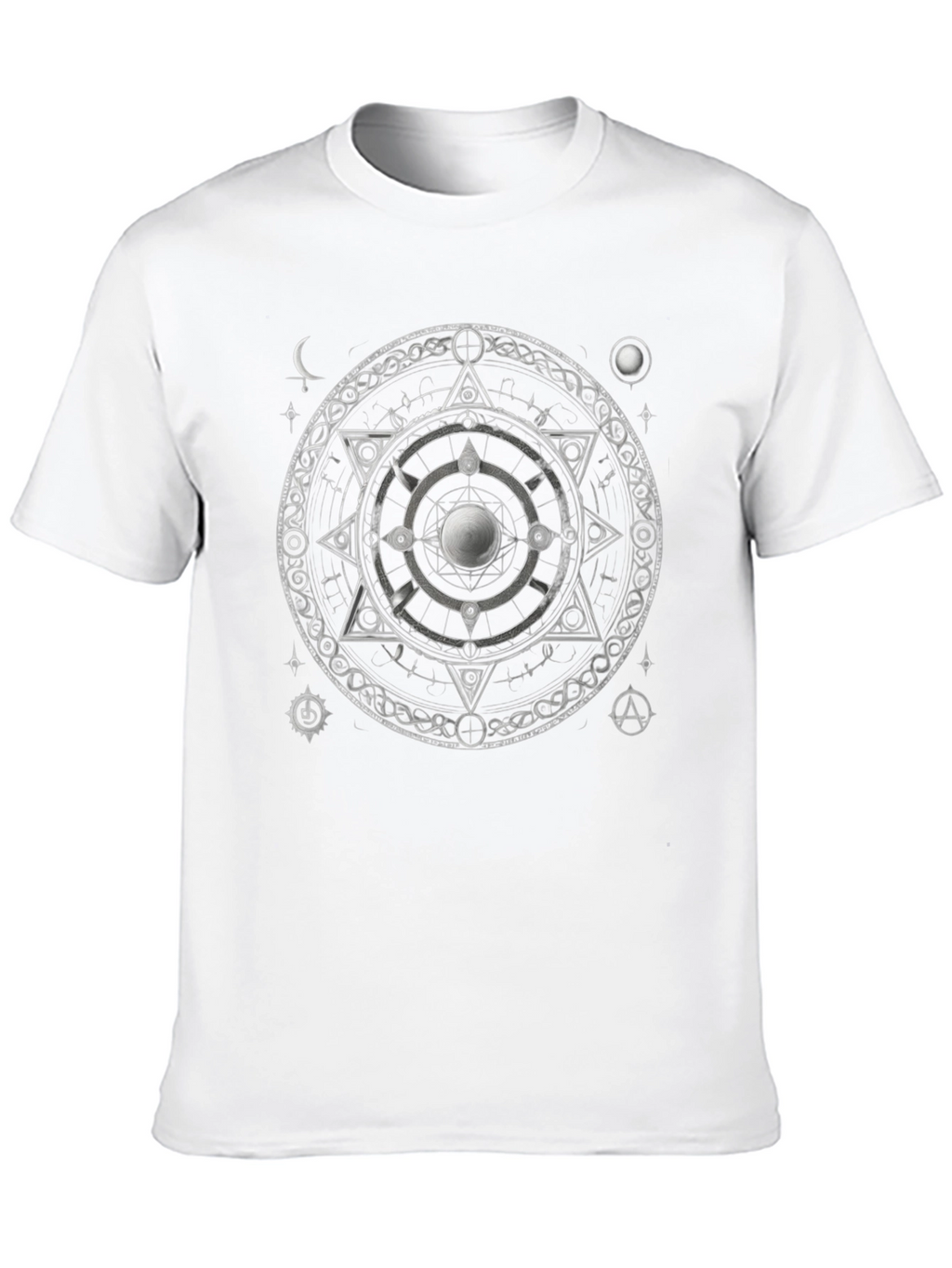 Mystic Symbol Graphic Print Black T-Shirt