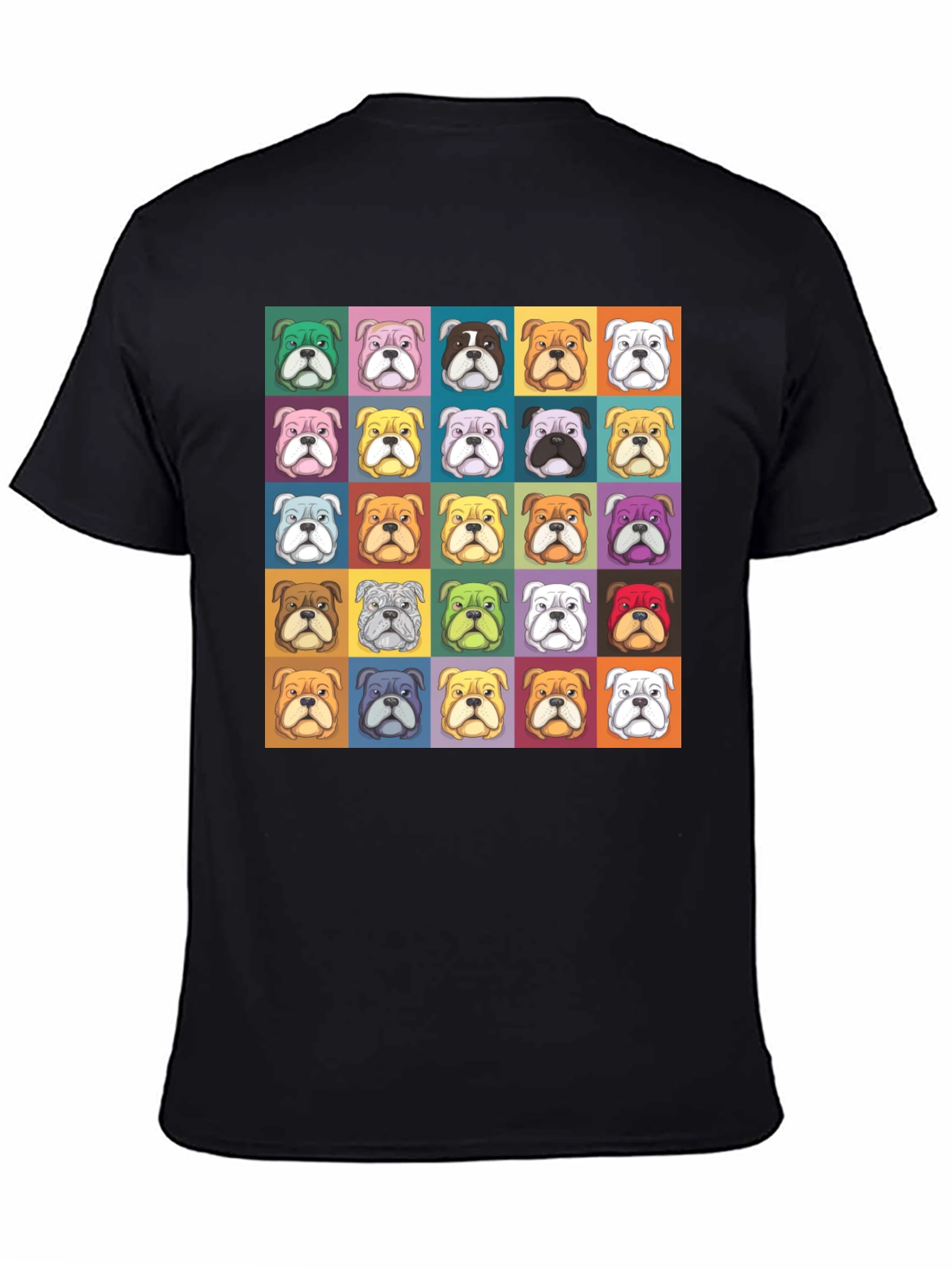 Bulldog Pop Art Graphic Tee