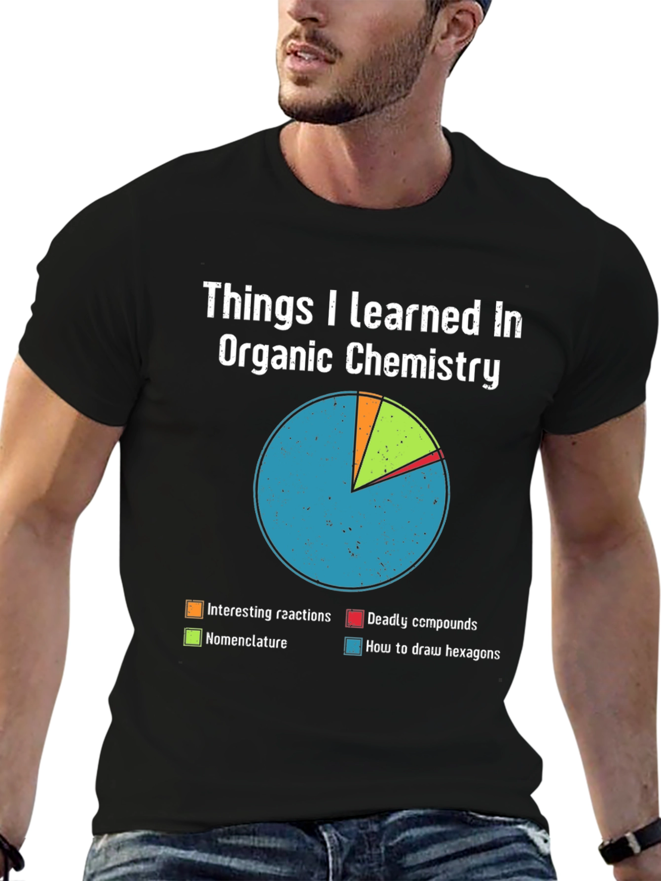 Organic Chemistry T-Shirt - Pie Chart Design