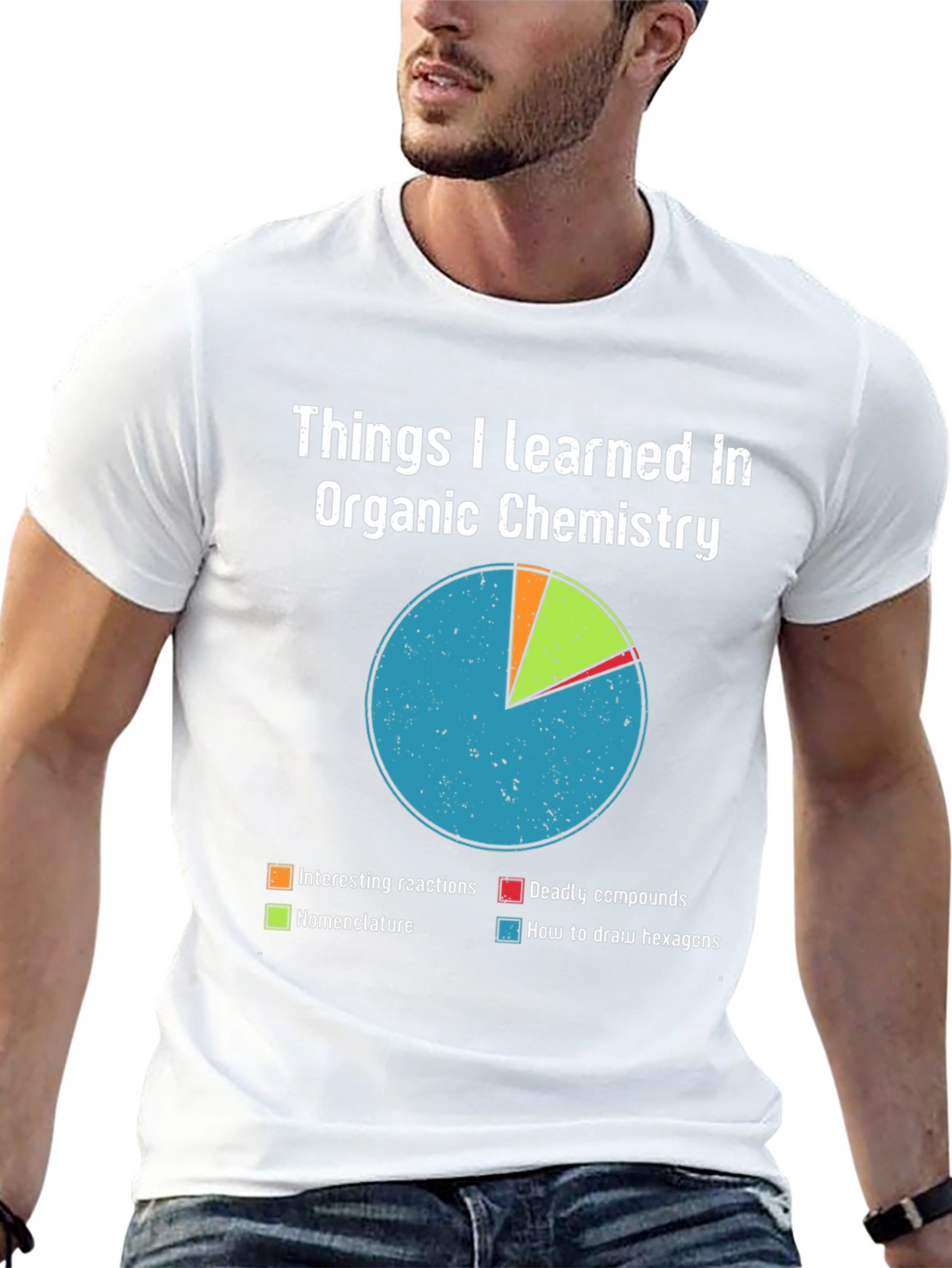 Organic Chemistry T-Shirt - Pie Chart Design