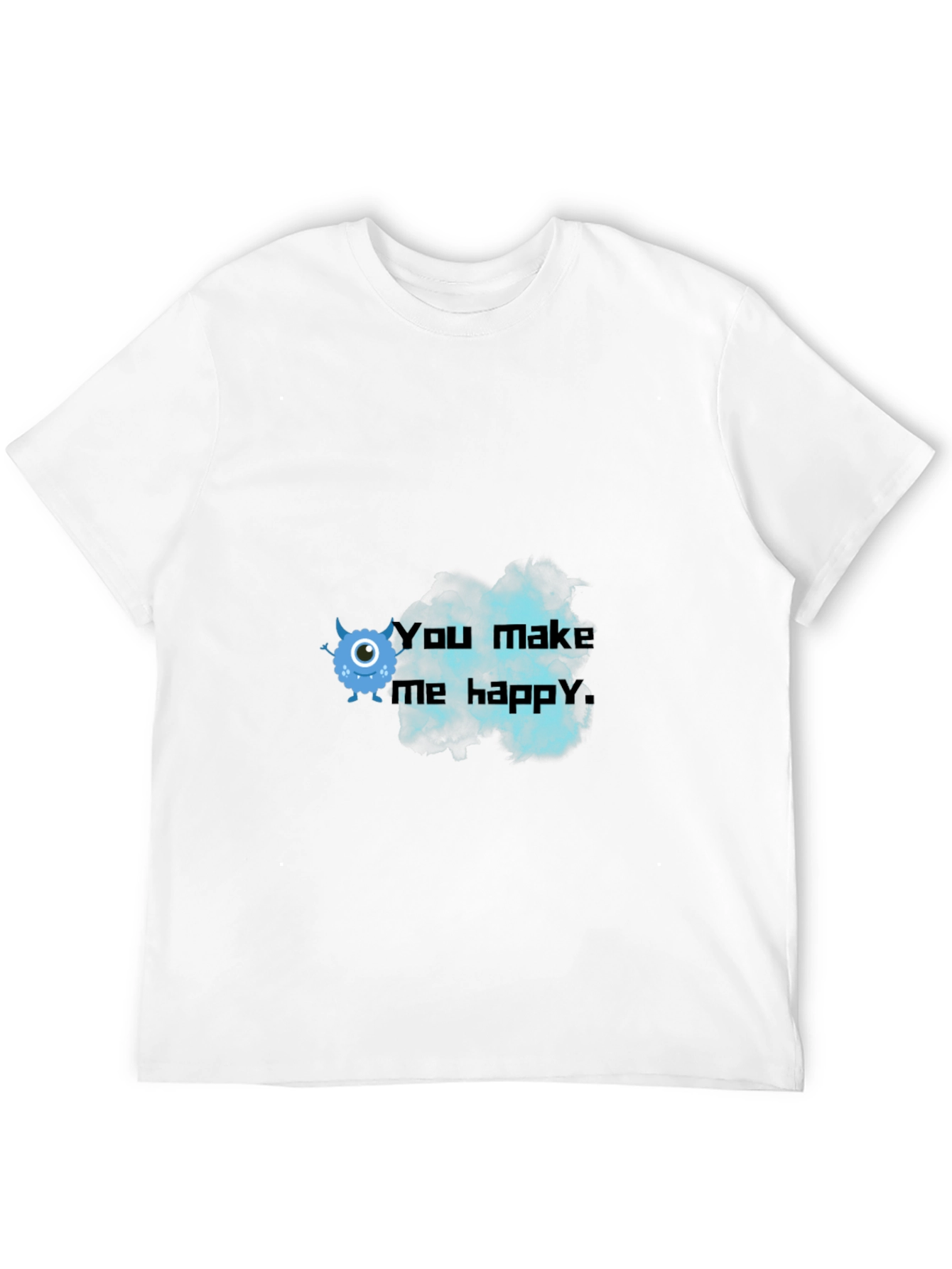 You Make Me Happy Monster Graphic Tee