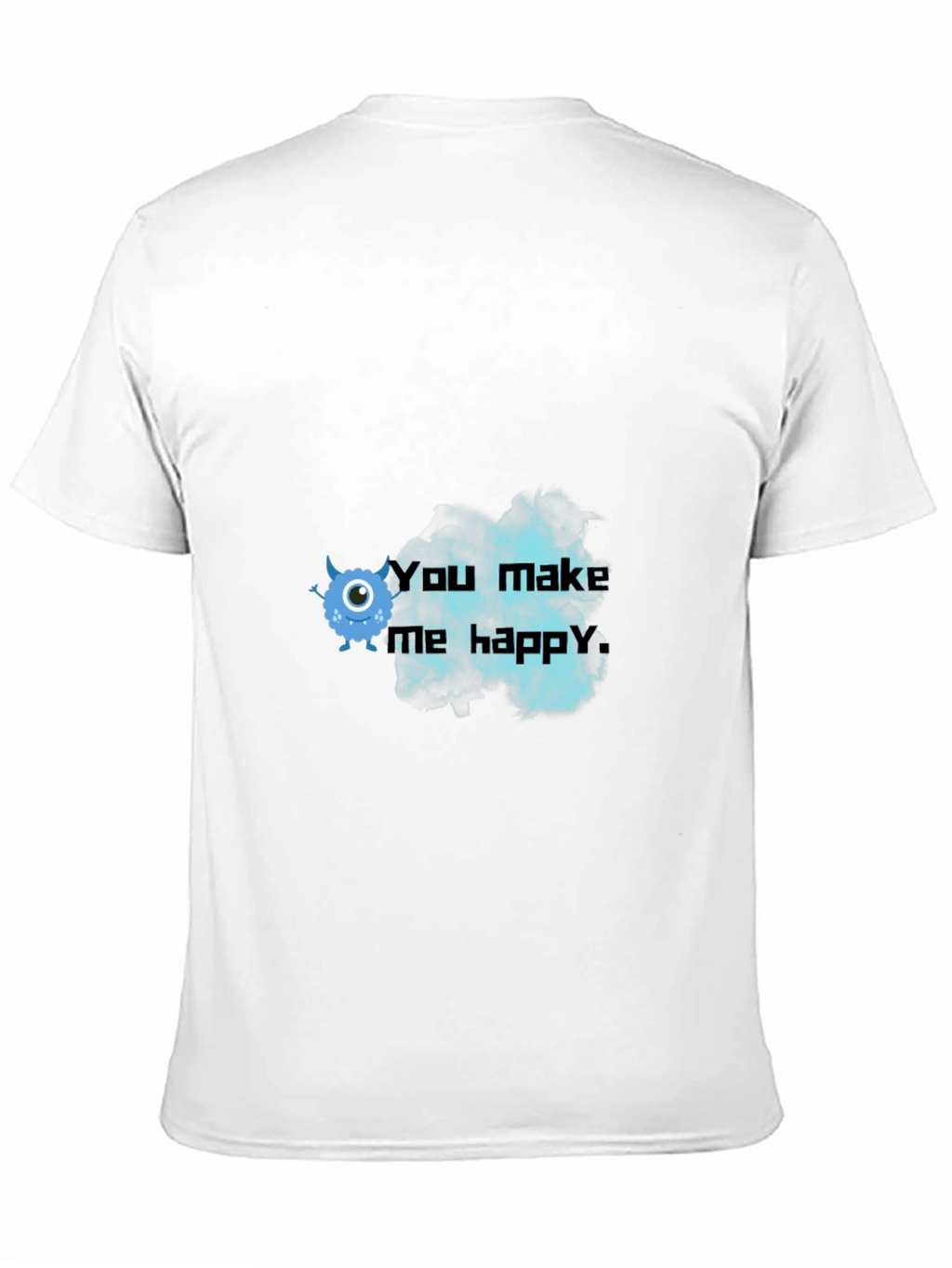 You Make Me Happy Monster Graphic Tee
