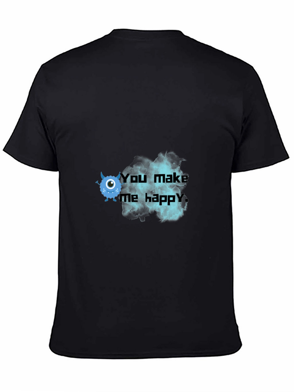 You Make Me Happy Monster Graphic Tee