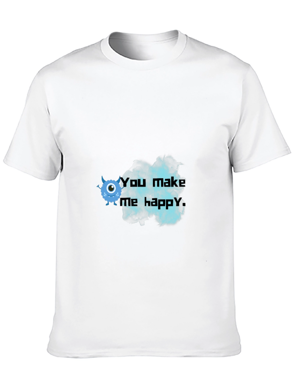 You Make Me Happy Monster Graphic Tee
