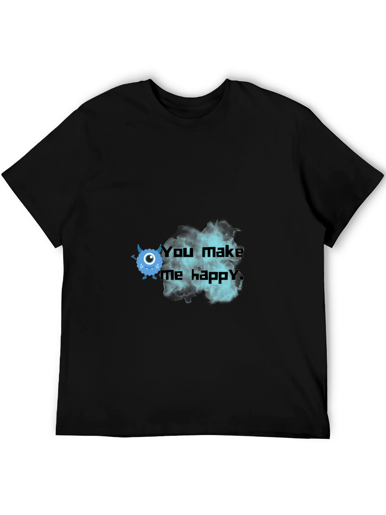 You Make Me Happy Monster Graphic Tee