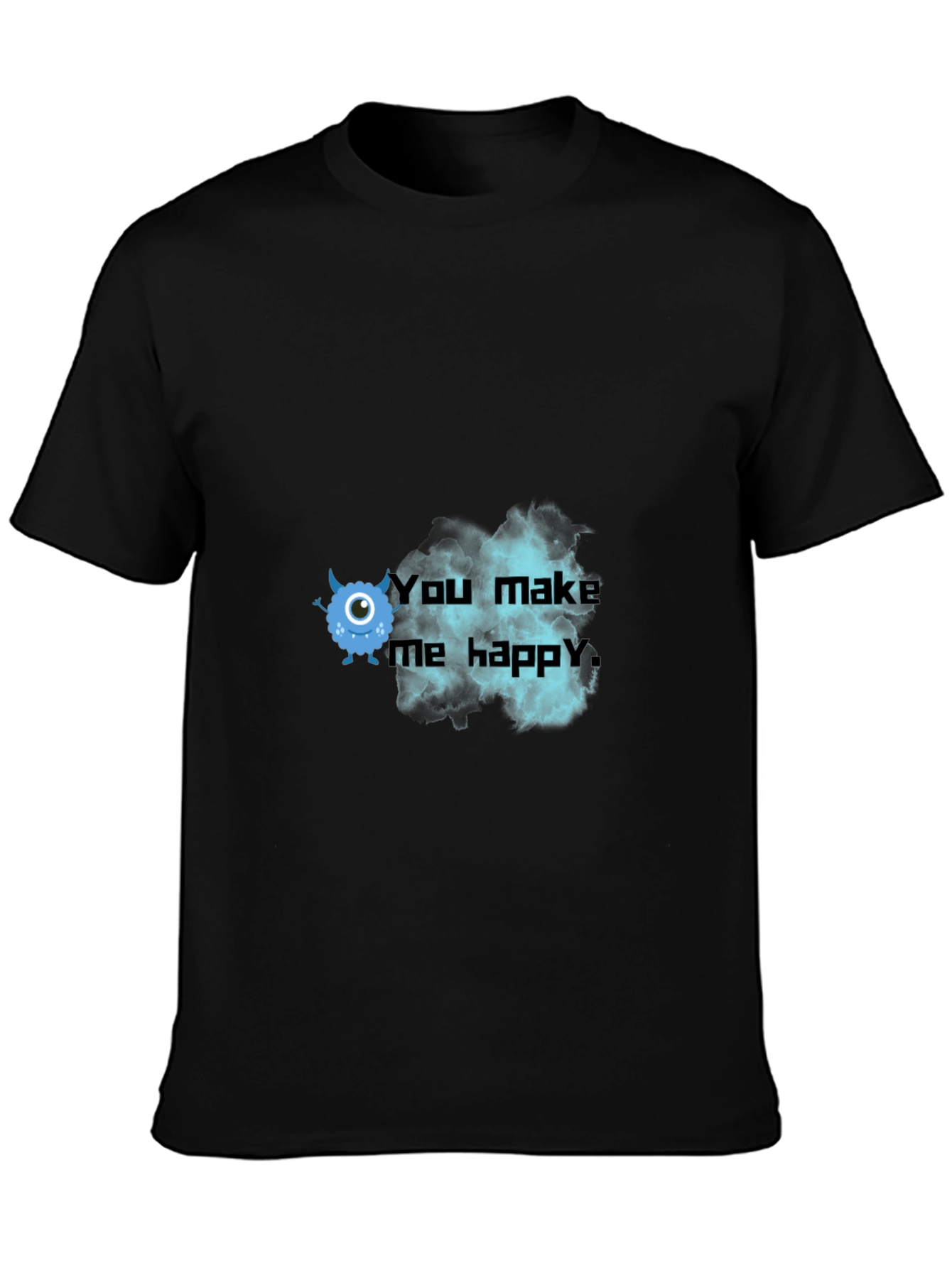 You Make Me Happy Monster Graphic Tee
