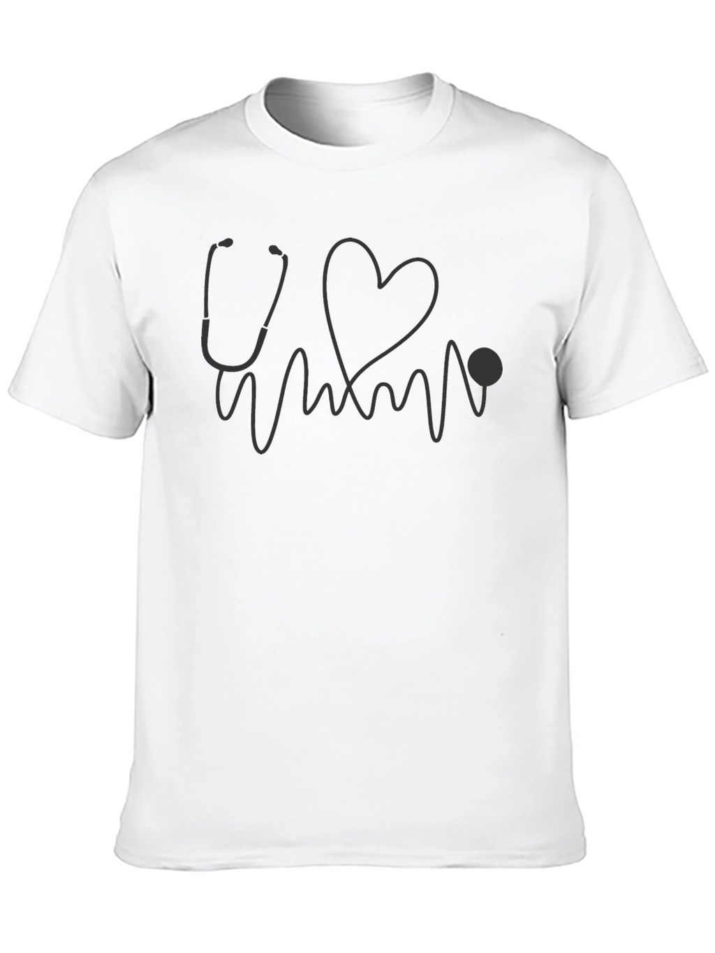 Stethoscope Heartbeat T-Shirt - Medical Staff Gift