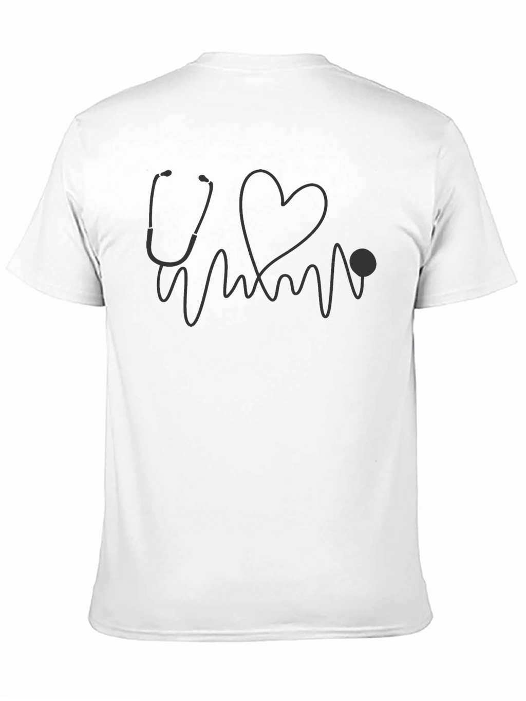 Stethoscope Heartbeat T-Shirt - Medical Staff Gift