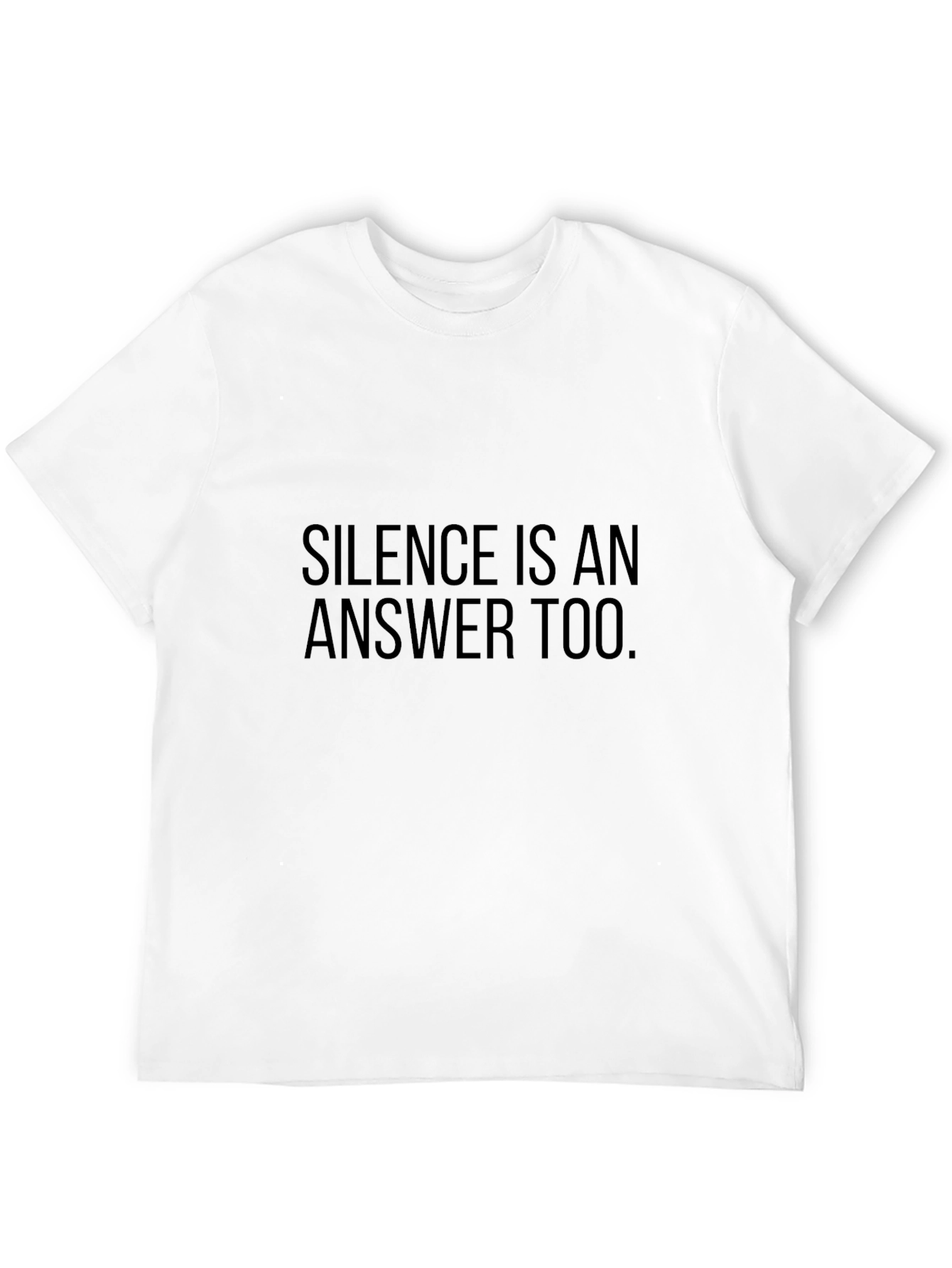 Silence is an Answer Tee - Mens Graphic T-Shirt