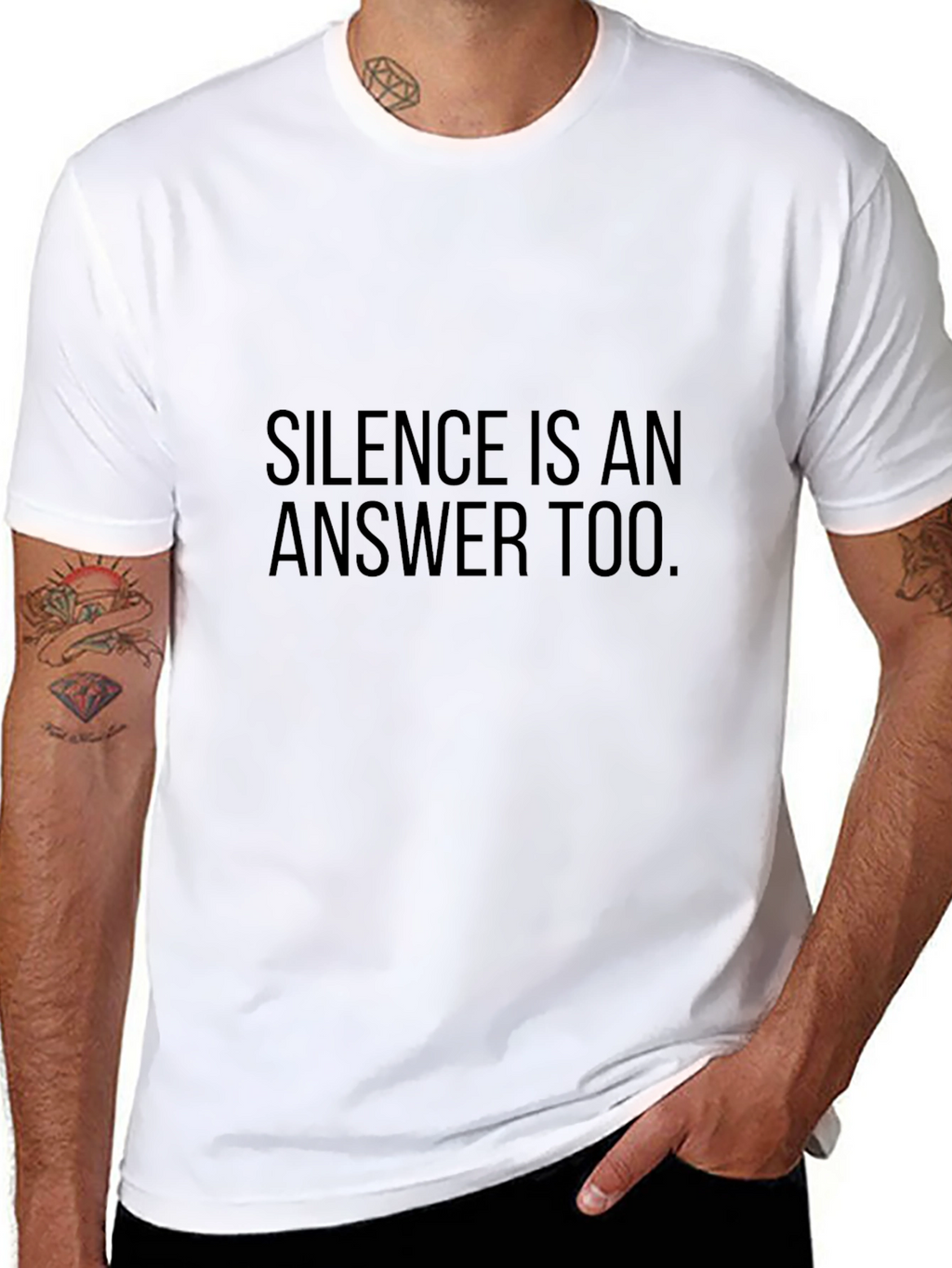 Silence is an Answer Tee - Mens Graphic T-Shirt