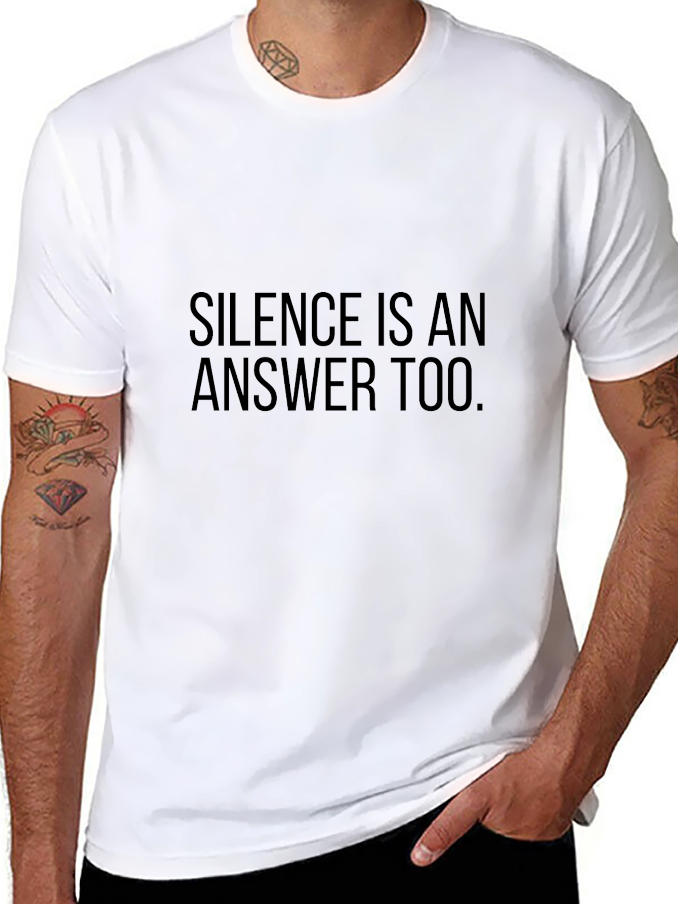 Silence is an Answer Tee - Mens Graphic T-Shirt