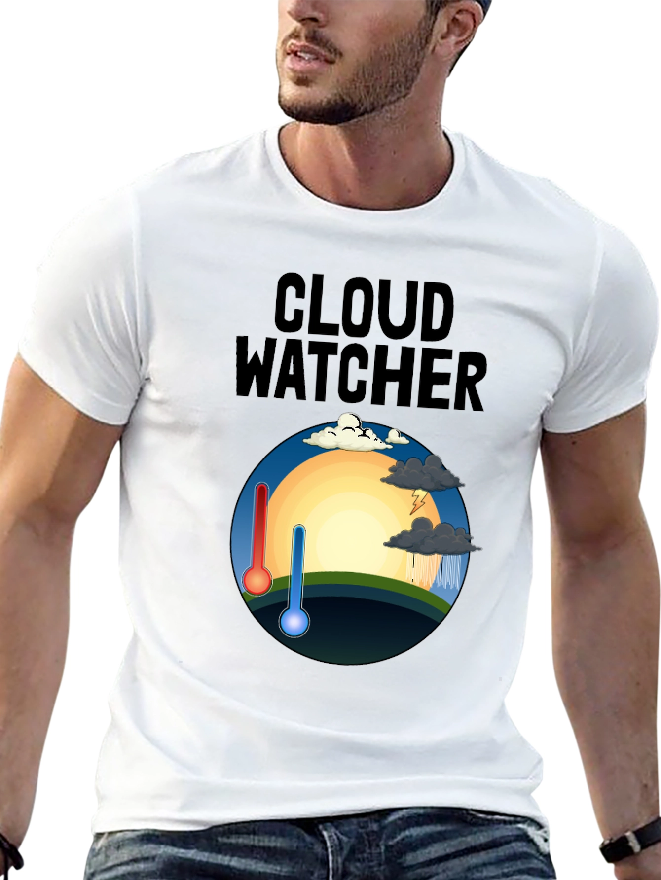 Cloud Watcher Graphic T-Shirt Weather Enthusiast Tee