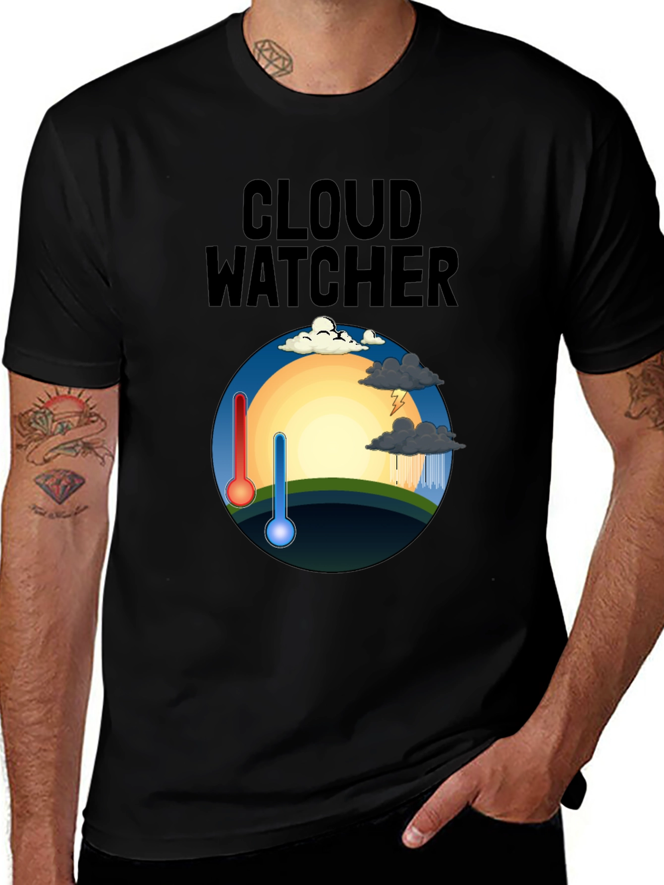 Cloud Watcher Graphic T-Shirt Weather Enthusiast Tee