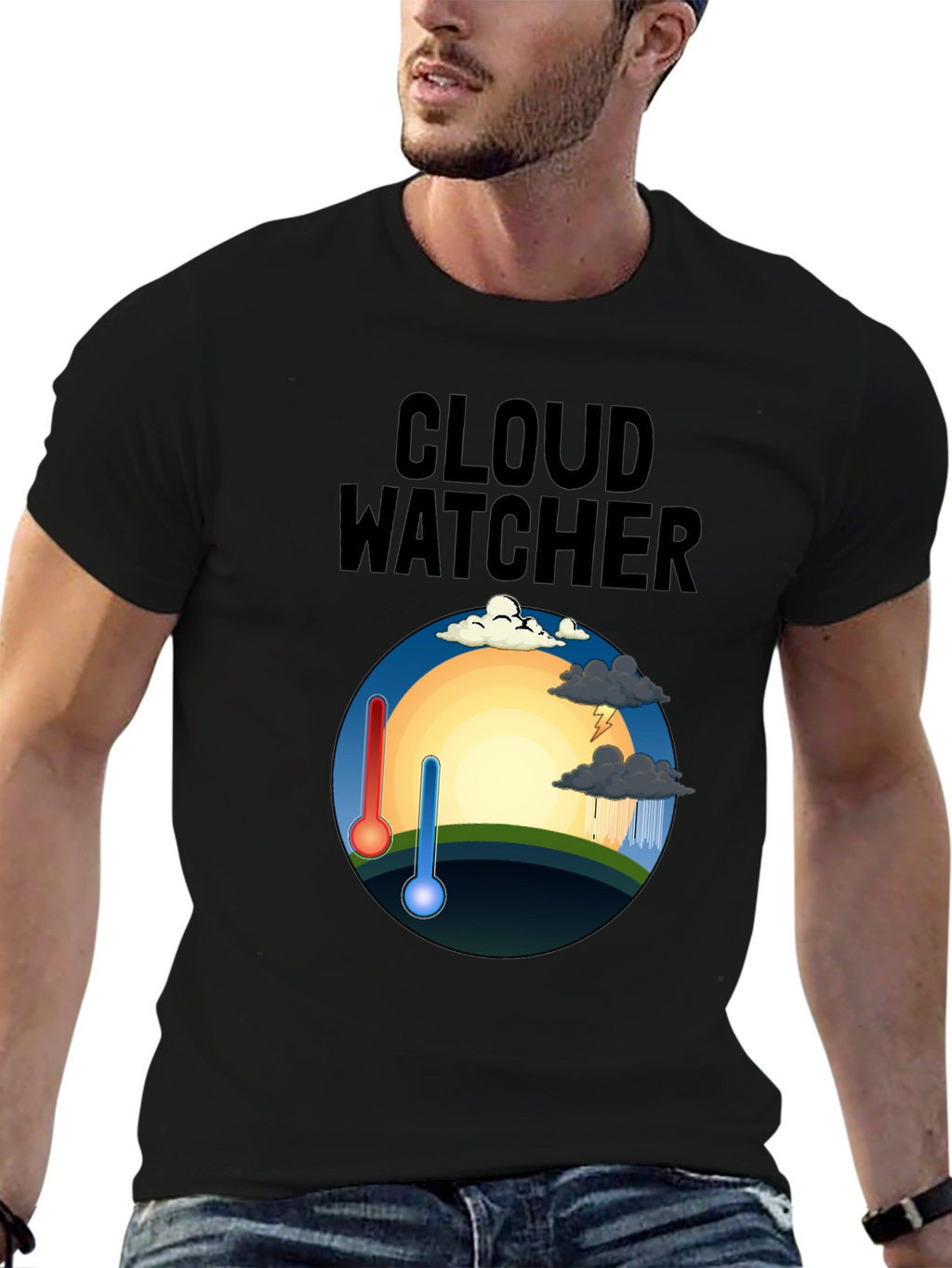 Cloud Watcher Graphic T-Shirt Weather Enthusiast Tee