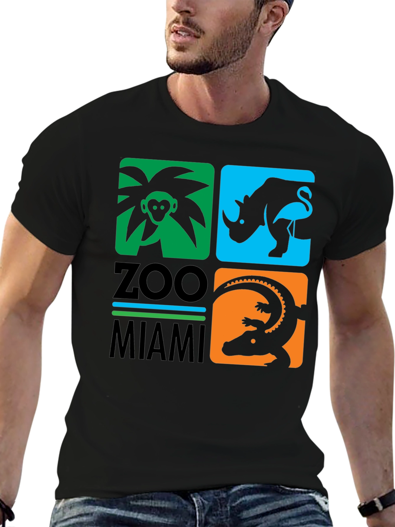 Zoo Miami T-Shirt Animal Graphic Tee