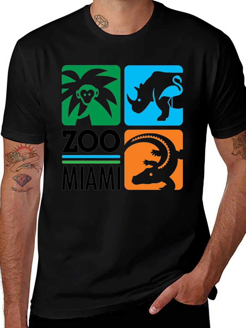 Zoo Miami T-Shirt Animal Graphic Tee