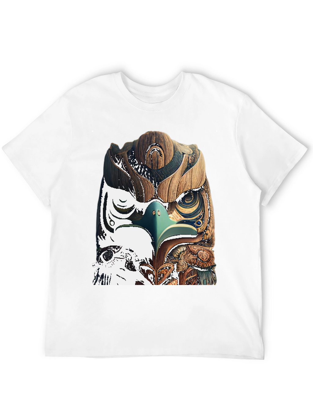 Wood Owl Graphic Tee - Unique Nature Style
