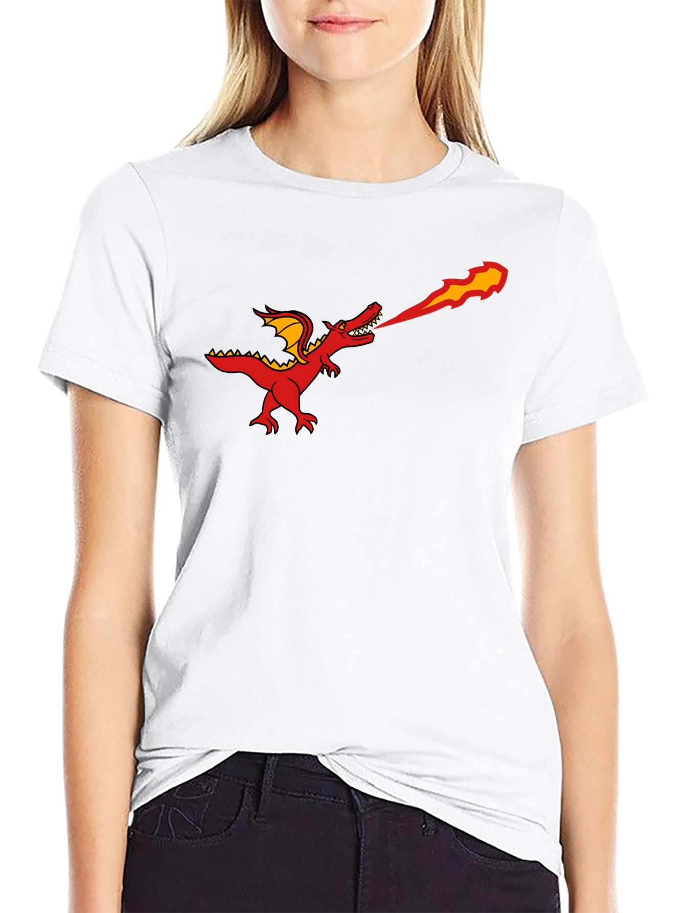 Fire Breathing Dragon T-Shirt - Graphic Tee