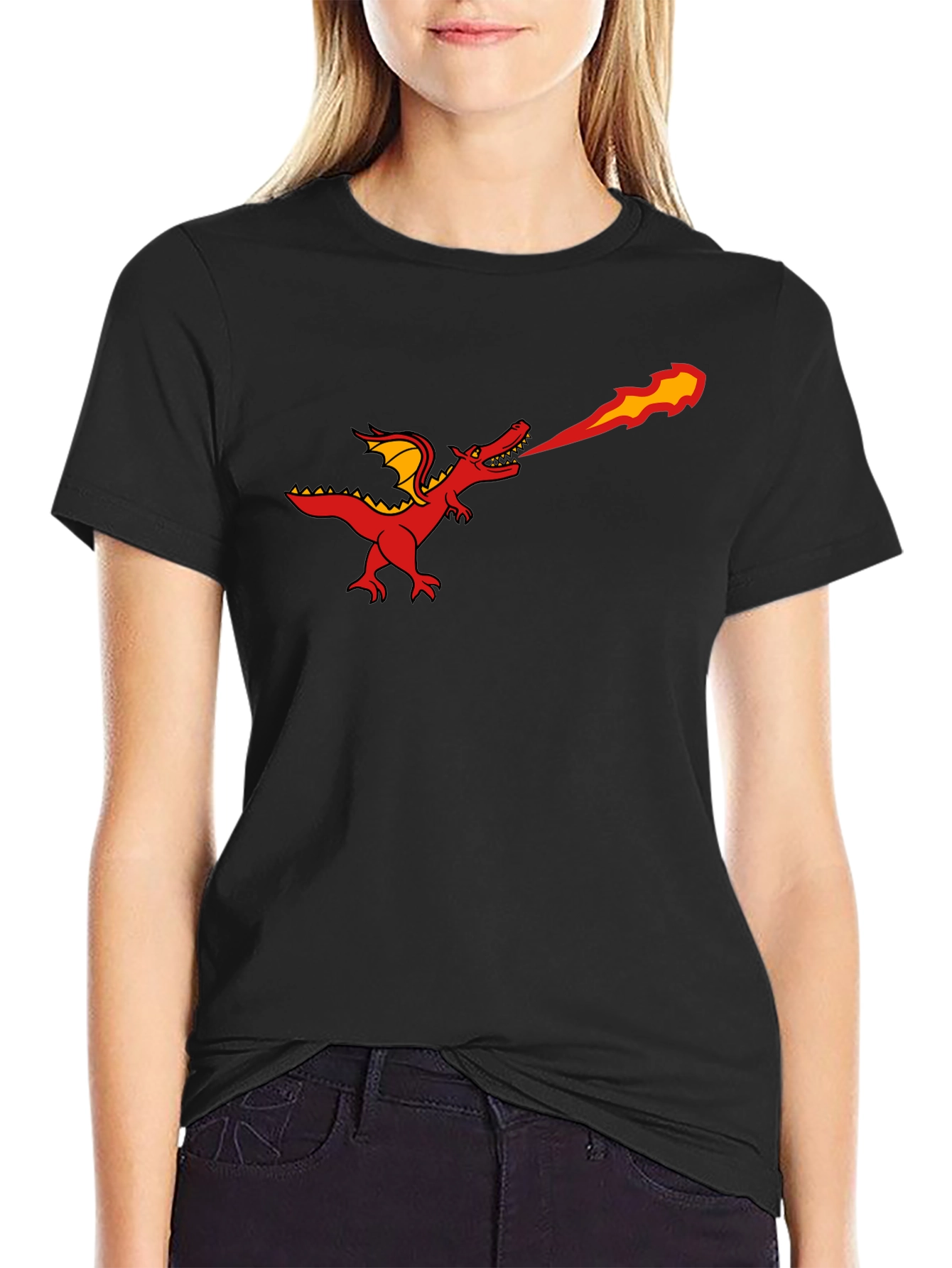 Fire Breathing Dragon T-Shirt - Graphic Tee