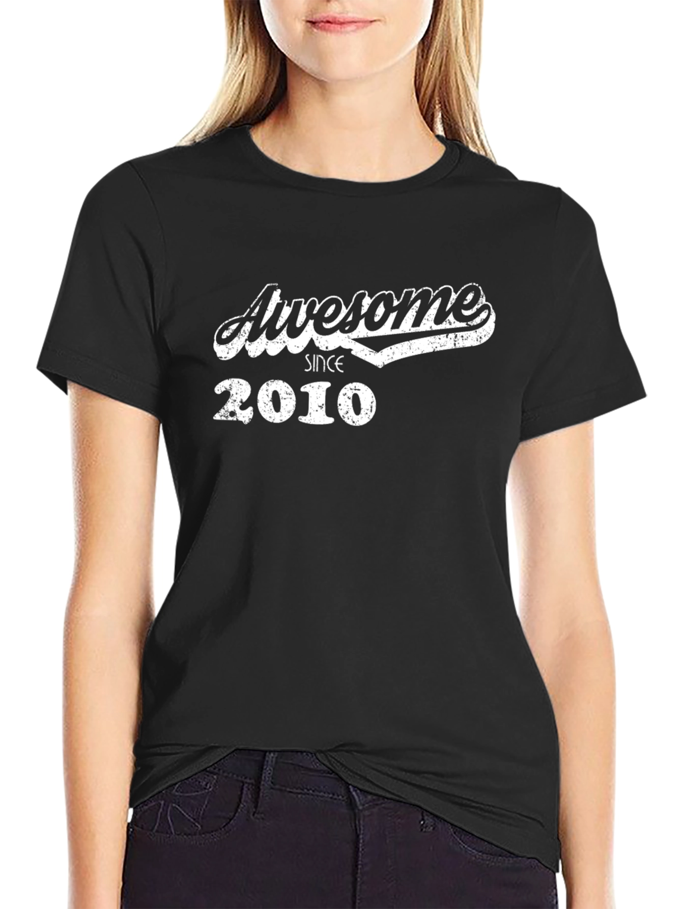 Awesome Since 2010 Black T-Shirt