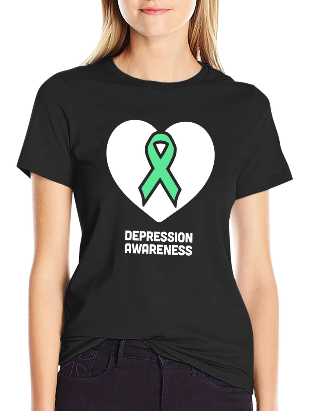 Depression Awareness Ribbon T-Shirt