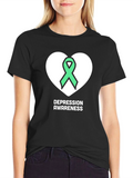 Depression Awareness Ribbon T-Shirt