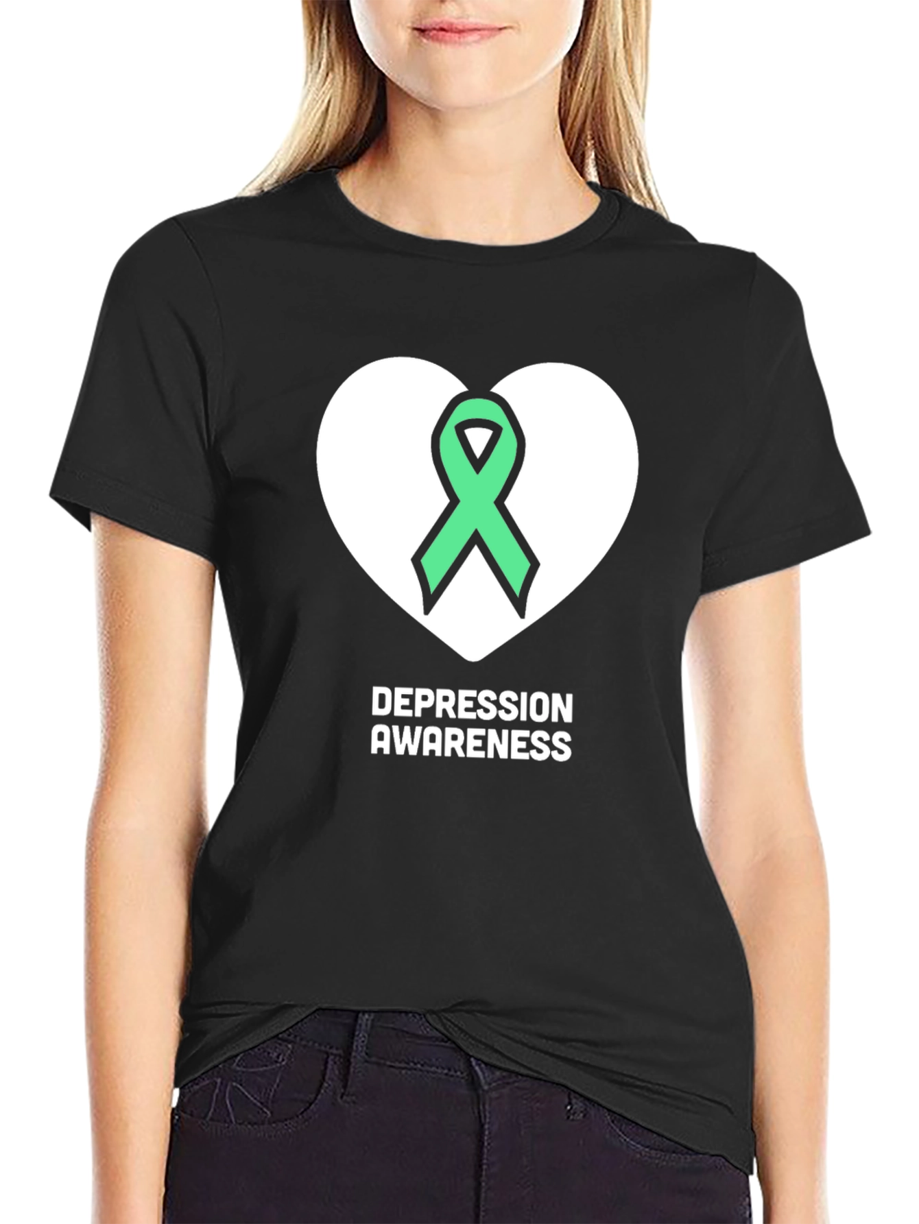 Depression Awareness Ribbon T-Shirt