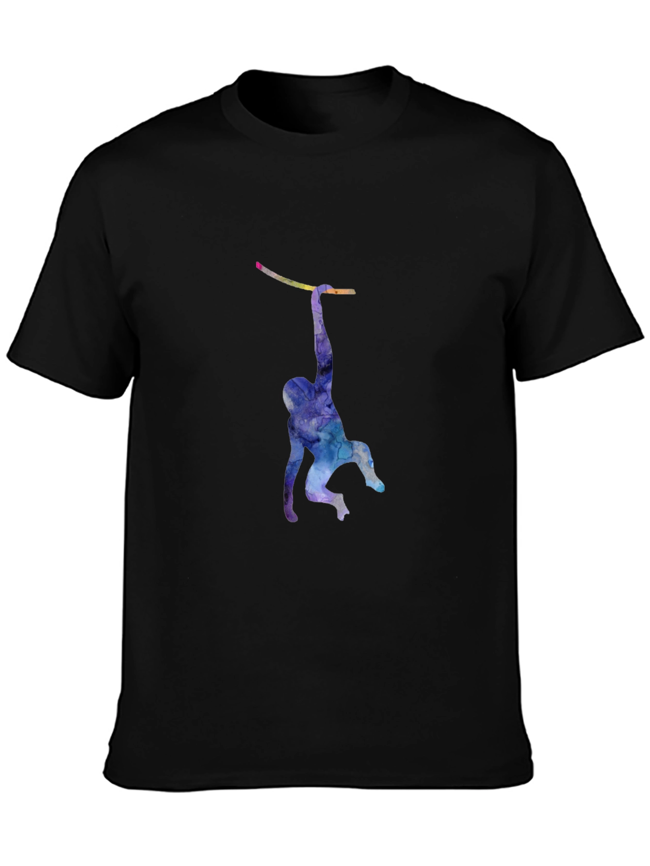 Monkeying Around: Mens Black Graphic T-Shirt