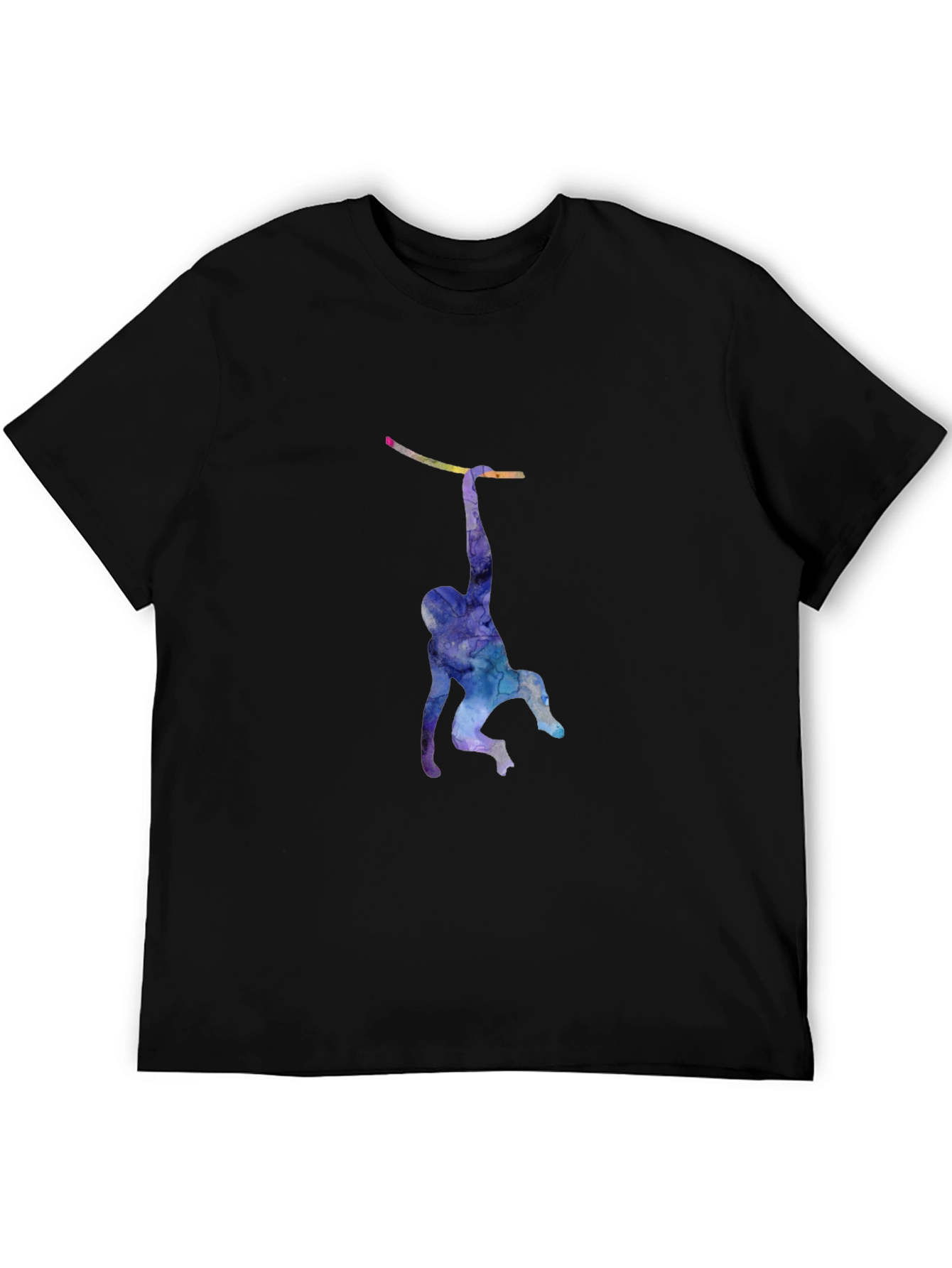 Monkeying Around: Mens Black Graphic T-Shirt
